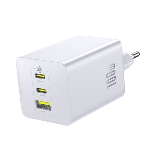 Накрайник адаптер Baseus 220V Baseus 2USB-C /1USB A 100W