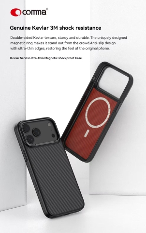 iPhone 18 Pro Max Comma KEVLAR MAGSAFE SHOCKPROOF CASE