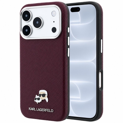 iPhone 18 Pro KARL LAGERFELD Grained Leather MagSafe 