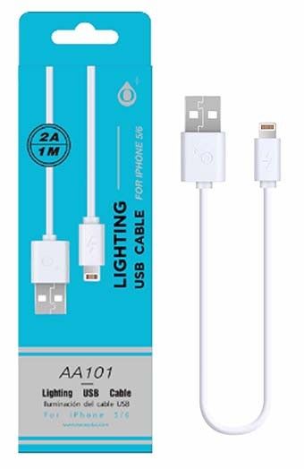 USB кабел MTK AA101 1M 2A iPhone 5/6/7