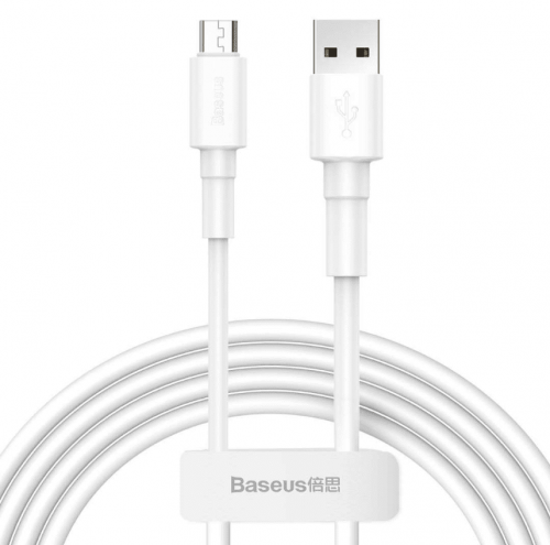 Baseus Mini White Cable For Micro 2.4A 1m
