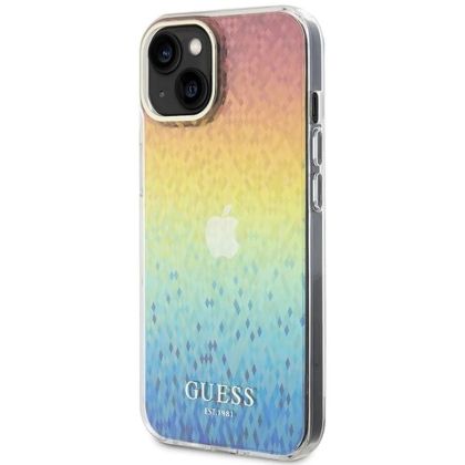 iPhone 15 GUESS Hardcase IML Faceted Mirror Disco 