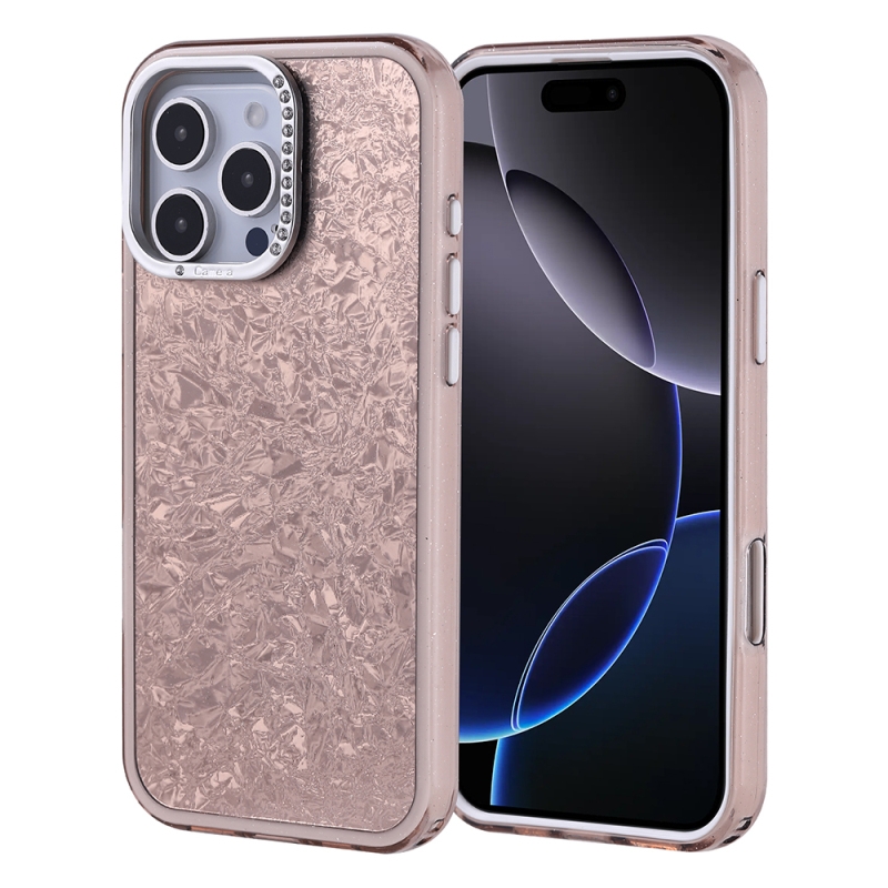 iPhone 16 Pro Marble Glitter Case