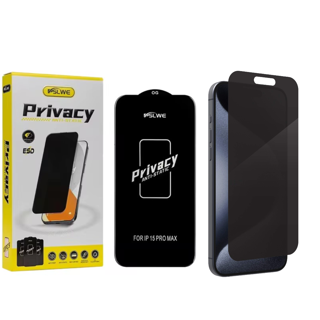 iPhone 15 Pro Max Privacy OG glass ESD 10 in 1