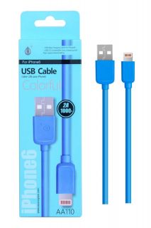 USB кабел MTK AA110 1M 2A iPhone 5/6/7