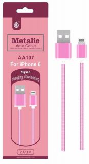 USB кабел MTK AA107 1M 2A iPhone 5/6/7