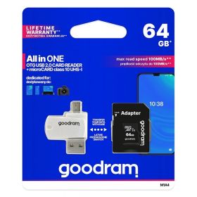 Memory card SD adapter micro SD OTG card reader USB micro USB 64GB class 10