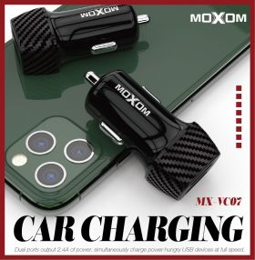 Авто накрайник MOXOM MX-VC07 12V/24V-2.4A/2USB