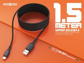 USB кабел MOXOM MX-CB41 1.5M 2.4A fast iPhone