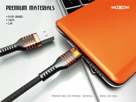 USB кабел MOXOM MX-CB62 1M 2.4A fast micro