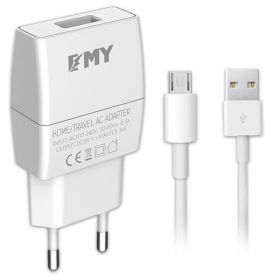 Зарядни устройства EMY MY-A101 micro 220V 1USB