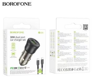 Авто зарядно BOROFONE BZ24 20W Type C to Type C