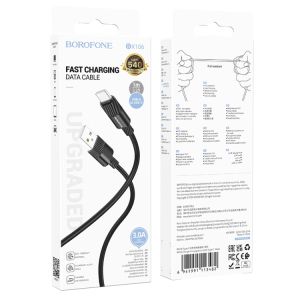 USB кабел BOROFONE BX106 USB to Type C 3A 1m