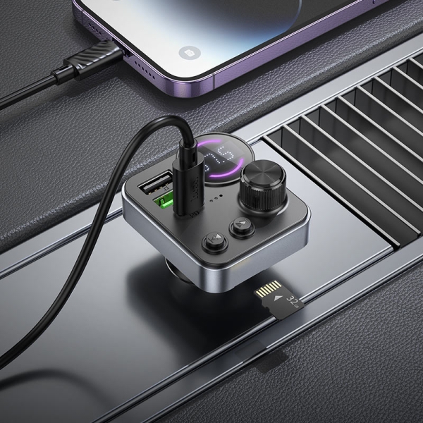 HOCO E86 Alegria 48W dual port PD30W+QC3.0 car BT FM transmitter