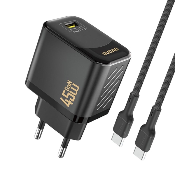 Зарядно устройство 220V Dudao A28C 45W  USB-C cable Type C
