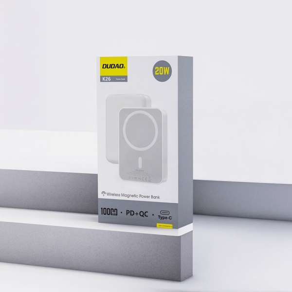Външна батерия Dudao K26 10000mAh 20W USB-A / USB-C / MagSafe 