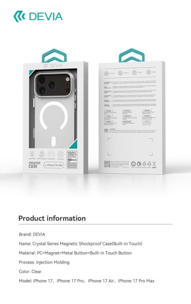 iPhone 18 Pro / iPhone 17 Pro DEVIA CRYSTAL SERIES 