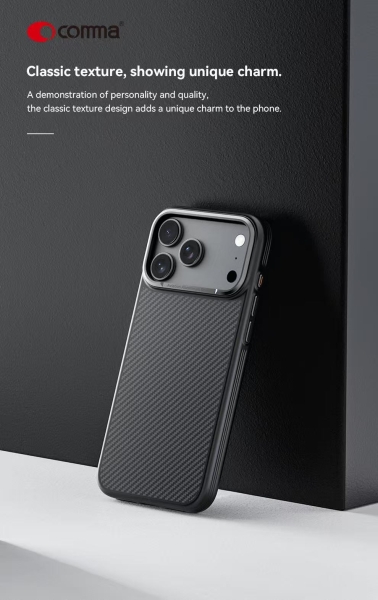 iPhone 18 Pro / iPhone 17 Pro Comma KEVLAR MAGSAFE SHOCKPROOF CASE