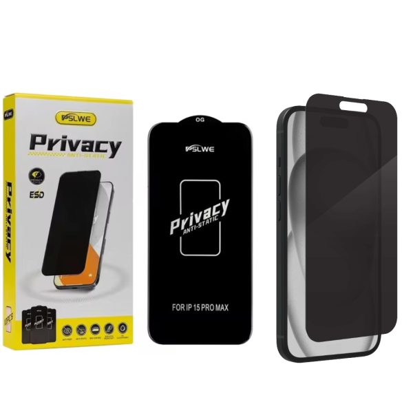 iPhone 15 Privacy OG glass ESD 10 in 1
