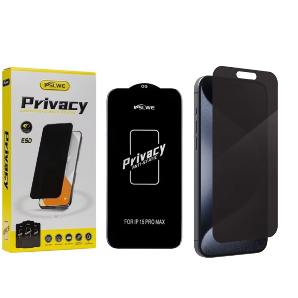 iPhone 15 Pro Max Privacy OG glass ESD 10 in 1