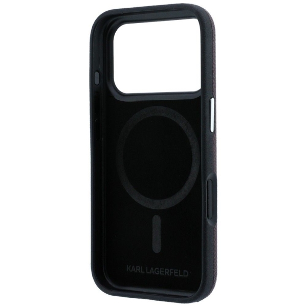 iPhone 17 Pro KARL LAGERFELD Grained Leather MagSafe 