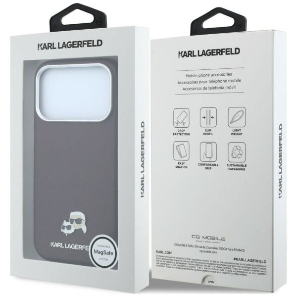 iPhone 17 Pro KARL LAGERFELD Grained Leather MagSafe 